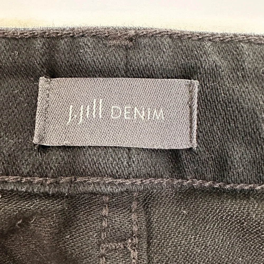 J. Jill‎ Premium-Flex High-Rise Leggings Women 10 Black Stretch Denim | Classic